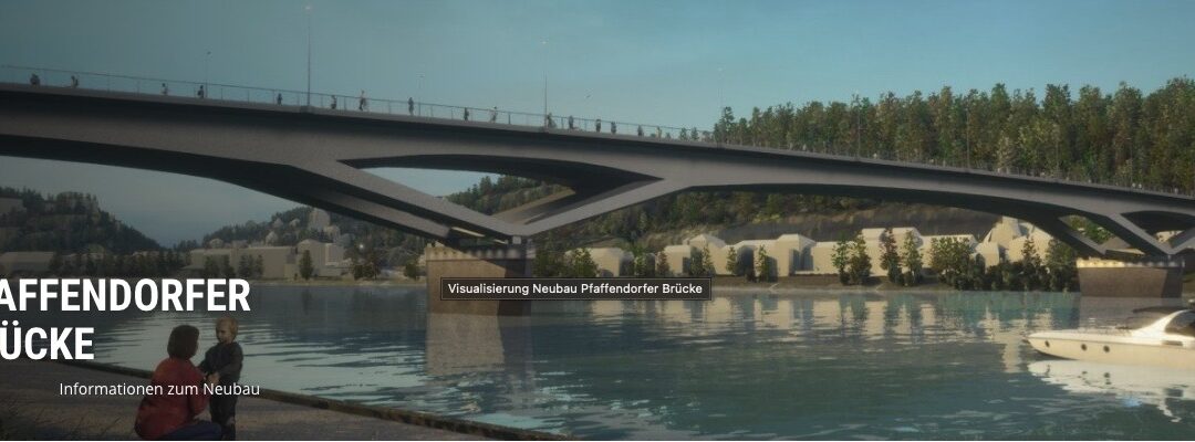 Informationen über den Bau der Pfaffendorfer Brücke