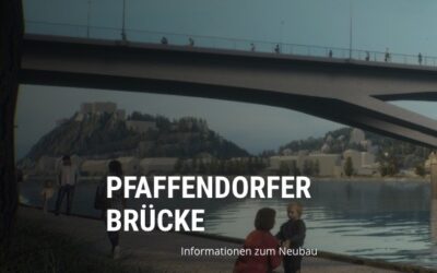 Informationen über den Bau der Pfaffendorfer Brücke