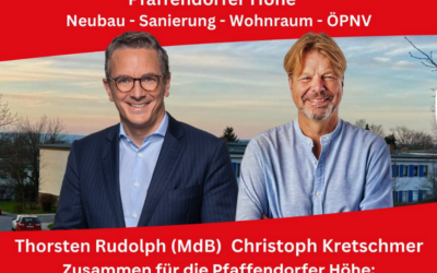 Bürgerversammlung am 6. Mai um 19 Uhr mit Thorsten Rudolph auf der Pfaffendorfer Höhe