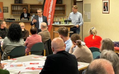 SPD Pfaffendorf und MdB Rudolph sprechen mit Bürgerinnen und Bürgern über geplante Sanierung von BImA-Wohnungen auf der Pfaffendorfer Höhe
